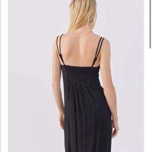 Urban outfitters black midi dress xs